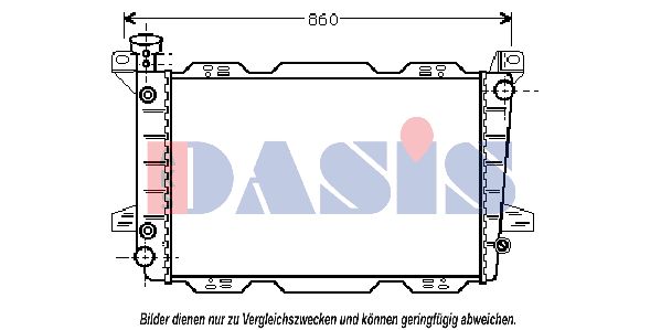 AKS DASIS Jäähdytin,moottorin jäähdytys 520620N